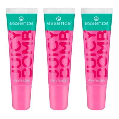 Essence Set of 3 Juicy Bomb Shiny Lip Glosses - 102 Witty Water Szájfény Rózsaszín