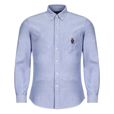 Polo Ralph Lauren CHEMISE COUPE DROITE EN OXFORD Hosszú ujjú ingek Kék