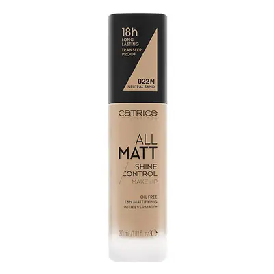 Catrice Matte Foundation All Matt Shine Control - 22 N Neutral Alapozók Bézs