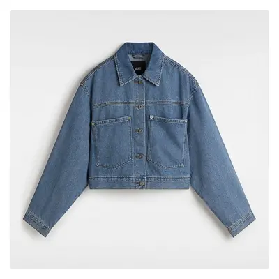 Vans RAYNES DENIM CROP JACK Bőrkabátok Kék