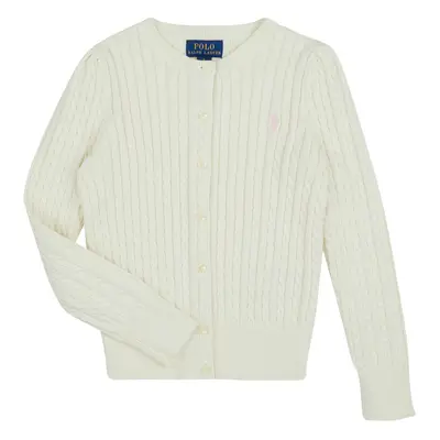 Polo Ralph Lauren MINI CABLE-TOPS-SWEATER Mellények / Kardigánok Fehér