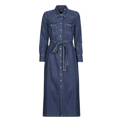 Levis QUINNEY DENIM DRESS Hosszú ruhák Kék