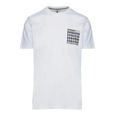 Aquascutum ACTIVE CLUB CHECK POCKET T-SHIRT AA_B004_TS003 Hosszú ujjú galléros pólók Fehér