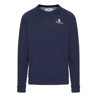 Aquascutum ACTIVE SMALL LOGO CREWNECK AA_B004_SW001 Pulóverek Kék