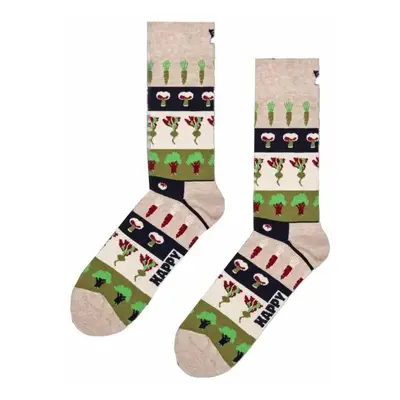 Happy socks VEGGIE STRIPE SOCK Zoknik Bézs