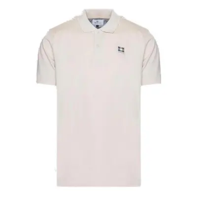 Aquascutum ACTIVE CHECK PATCH POLO AA_B004_PO001 Rövid ujjú galléros pólók Bézs