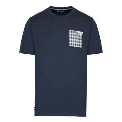 Aquascutum ACTIVE CLUB CHECK POCKET T-SHIRT AA_B004_TS003 Hosszú ujjú galléros pólók Kék