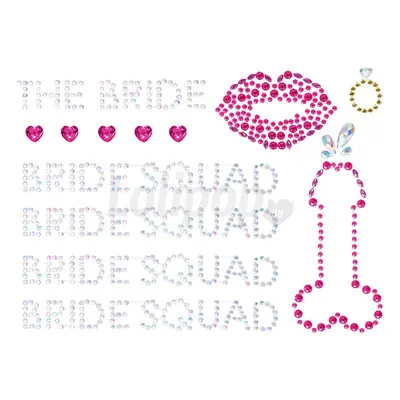 Bride Squad Body Jewels testdísz