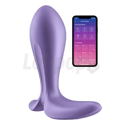 Satisfyer Intensity Plug okos vibrációs kúp gátstimulálóval lila