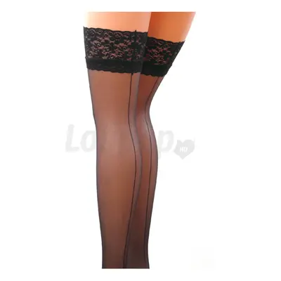 Passion ST022 Stockings 17 Den fekete