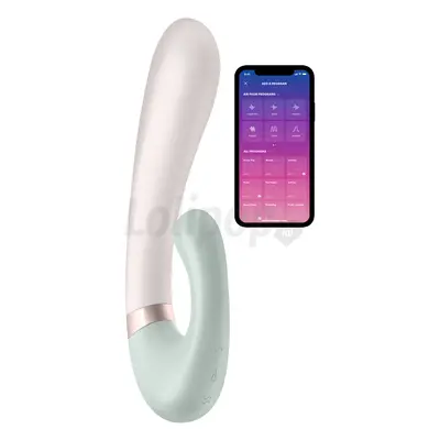 Satisfyer Heat Wave - okos, melegítő, karos vibrátor (fekete)