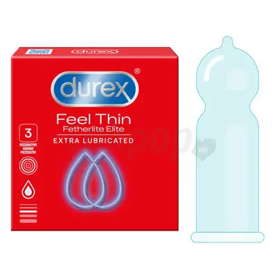 Durex Feel Thin Extra síkosított óvszer 3 db