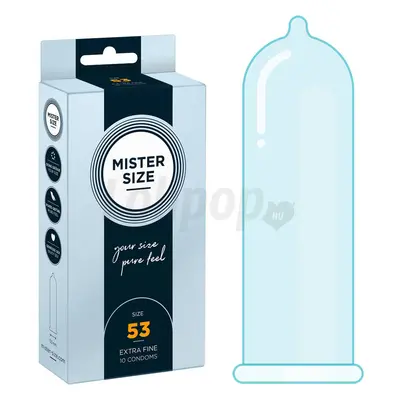 Mister Size vékony óvszer - 53mm (10db)