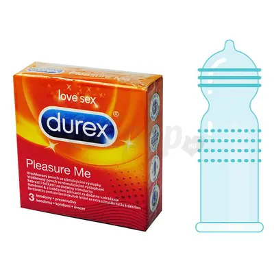 Durex Pleasure Me (Pleasuremax) bordás-pontozott óvszer 3db