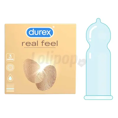 Durex Real Feel - latexmentes óvszer (3db)