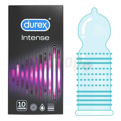 Durex Intense Orgasmic - bordázott és pontozott óvszer(10db)