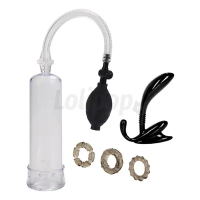 CalExotics - His Essential Pump Kit(Transparent) Péniszpumpa szett