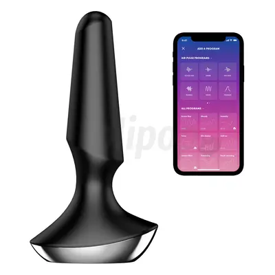 Satisfyer Plug-ilicious 2 - okos anál vibrátor (fekete)