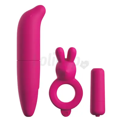 Pipedream Classix Couples Vibrating Starter Kit Pink