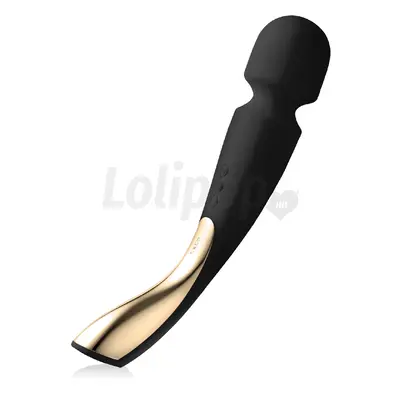 LELO Smart Wand 2 - nagy - akkus, masszírozó vibrátor (fekete)