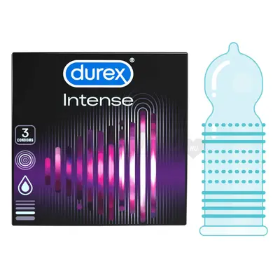 Durex Intense Orgasmic - bordázott és pontozott óvszer(3db)