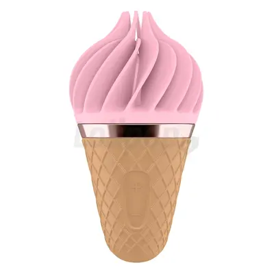 Satisfyer Sweet Treat - akkus, forgó csiklóvibrátor (pink-barna)