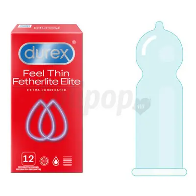 Durex Feel Thin Extra síkosított óvszer 12 db