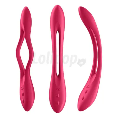 Satisfyer Elastic Joy - akkus, flexibilis párvibrátor (piros)