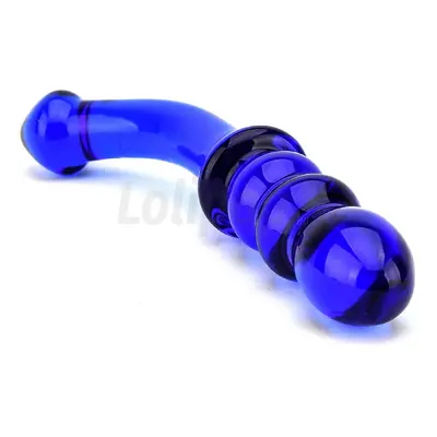 Spectrum Ribbed Dildo üveg G-pont dildó