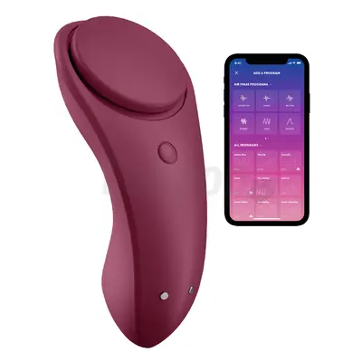 Satisfyer Sexy Secret - okos, akkus, vízálló csiklóvibrátor (bordó)