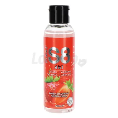 Stimul8 4in1 Dessert Kissable Warming Massage Lubricant Vanilla Strawberry Whipped Cream 125ml