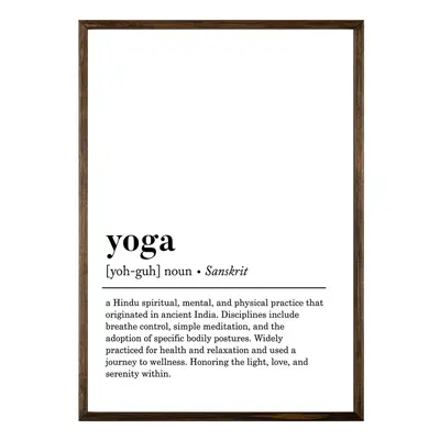 Poszter 50x70 cm Yoga – Wallity