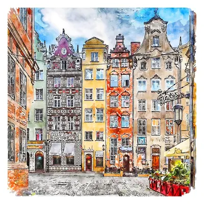 Kép 50x50 cm Gdansk – Fedkolor