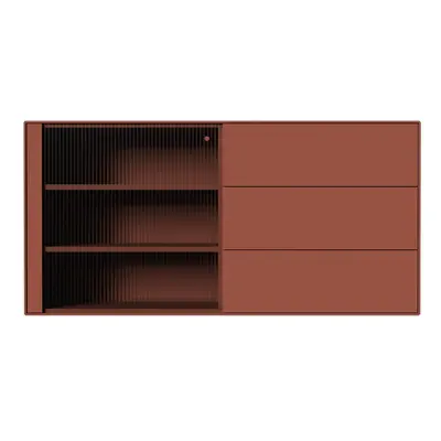 Téglavörös függő komód 120x59 cm Edge by Hammel – Hammel Furniture