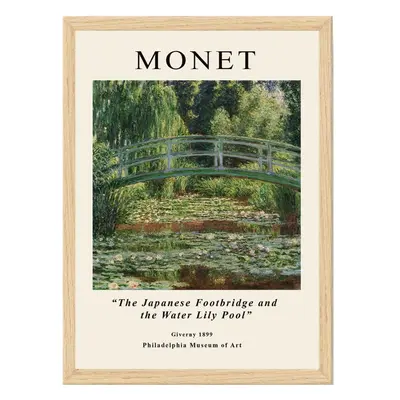 Keretezett poszter 35x45 cm Claude Monet – Wallity