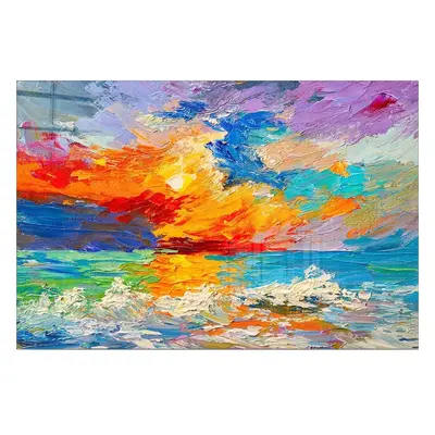 Üveg kép 70x50 cm Abstract Sunset – Wallity