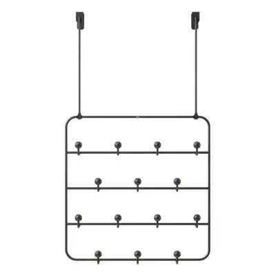 Fekete-natúr színű fém ajtófogas 36 cm Estique – Umbra