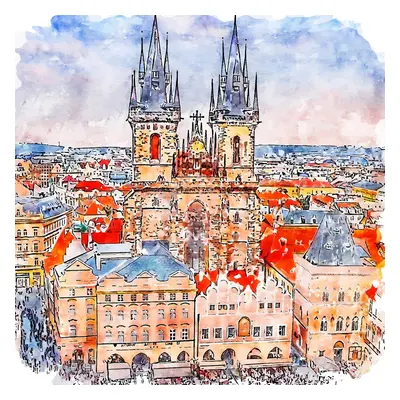 Kép 50x50 cm Prague – Fedkolor