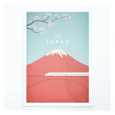 Poszter Japan, 30x40 cm - Travelposter