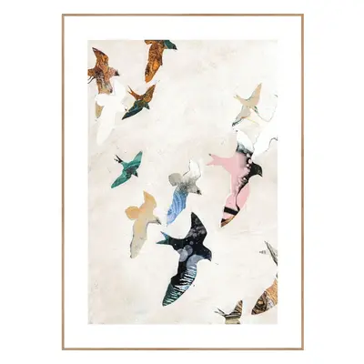 Kép 30x40 cm Abstract Birds – Malerifabrikken