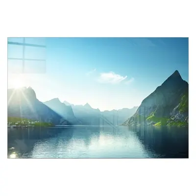 Üveg kép 100x70 cm Fjord – Wallity