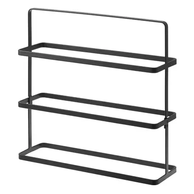 Fekete fém cipőtartó állvány Tower Shoe Rack – YAMAZAKI