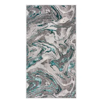 Szürke-türkiz szőnyeg 120x170 cm Marbled – Flair Rugs