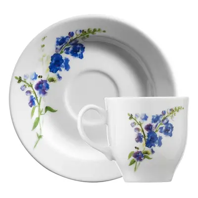 Fehér-kék porcelán csésze szett 6 db-os 0.9 l – Hermia