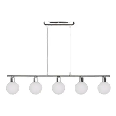 Ezüstszínű függőlámpa üveg búrával 10x82 cm Oden – Candellux Lighting