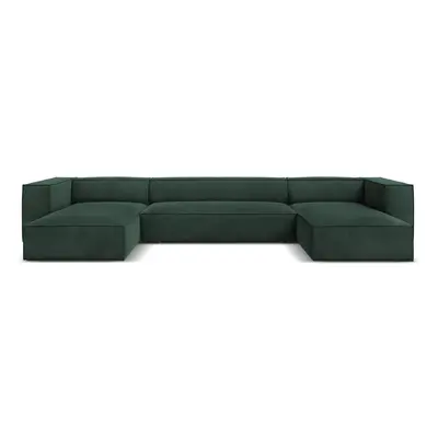 Sötétzöld sarokkanapé ("U" alakú) Madame – Windsor & Co Sofas