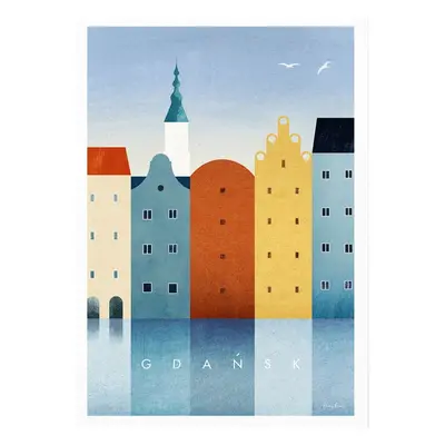 Poszter 30x40 cm Gdansk – Travelposter