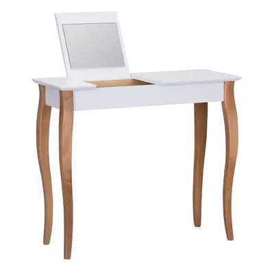 Dressing Table fehér fésülködőasztal tükörrel, hosszúság 85 cm - Ragaba