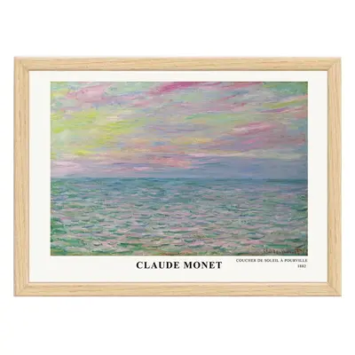 Keretezett poszter 75x55 cm Claude Monet – Wallity