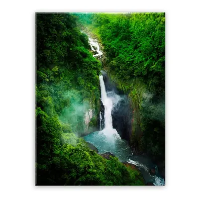 Glas Views Waterfall kép, 70 x 100 cm - Styler